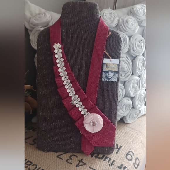 Upcycled Tie Necklace: - Picture 4 of 6